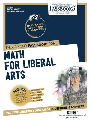 cover image of DSST Math for Liberal Arts